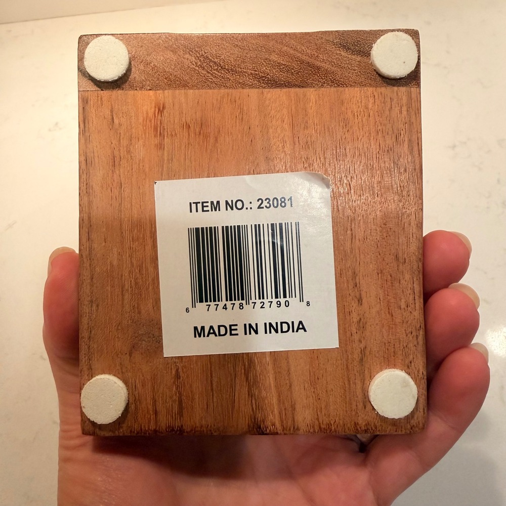 Marble & Wood Single Modern Bookend NEW Sturdy Heavy Simple Minimalist Bookish - Picture 11 of 11